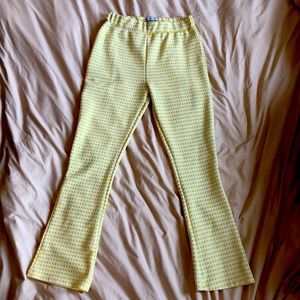 UO Yellow flare pants